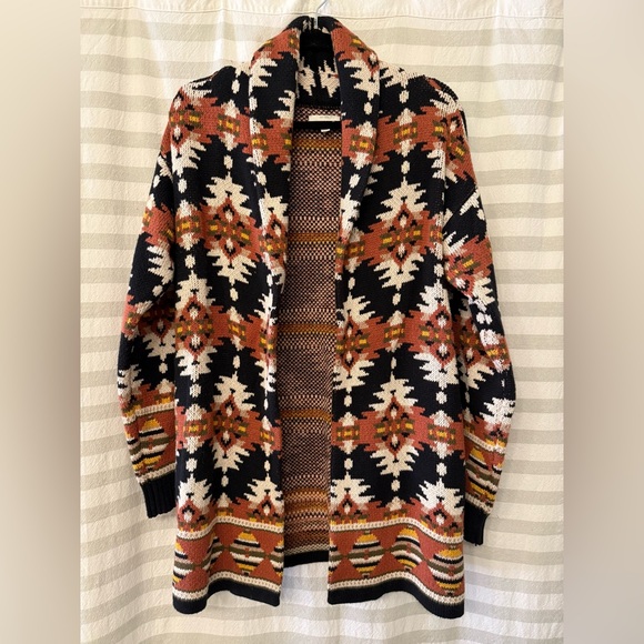 Lucky Brand Sweaters - EUC Lucky Brand fair isle open cardigan sz Medium